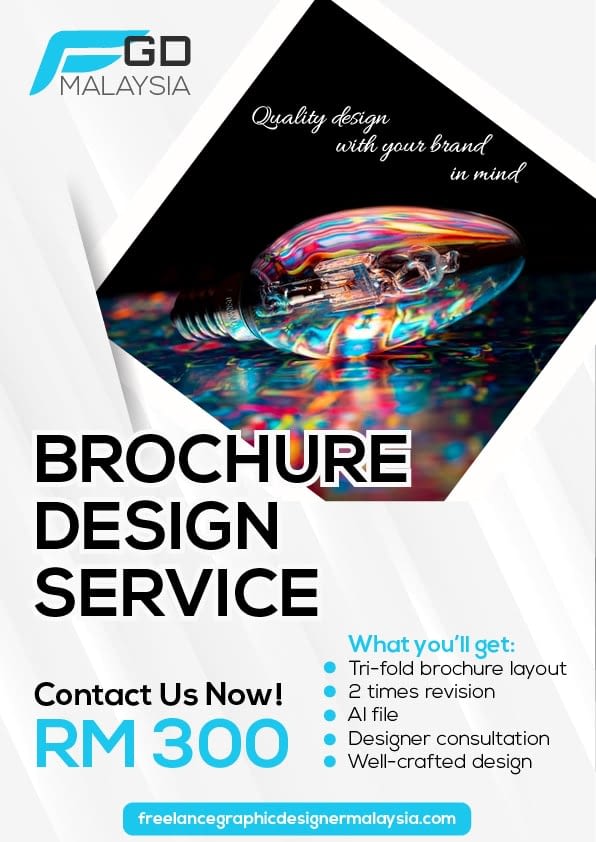 brochure design price malaysia RM300