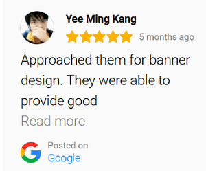 graphic design service review by client