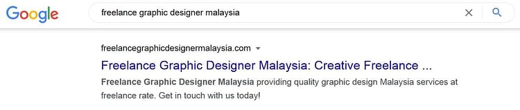 make your business searchable on google with our web design malaysia service