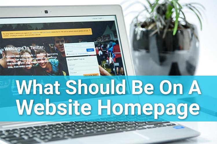 what should be on a website homepage