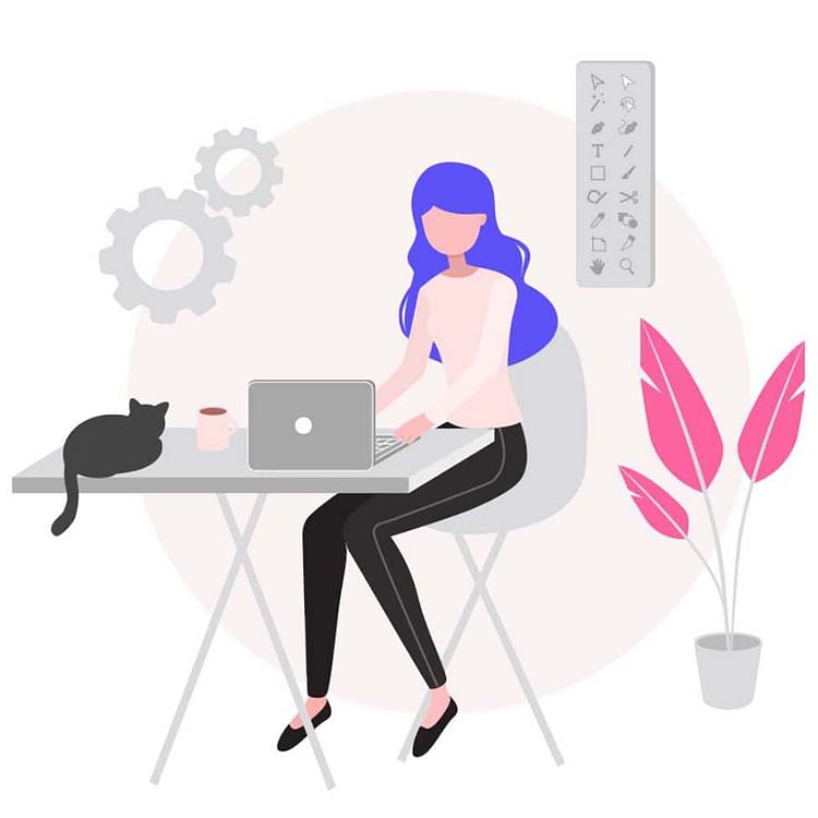 malaysia graphic designer working from home